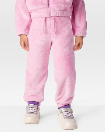 Toddler Velour Joggers - Pink, 