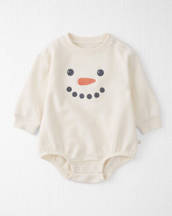 Baby Snowman Bubble Bodysuit Made with Organic Cotton, 