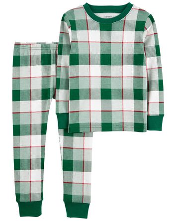 Baby 2-Piece Plaid 100% Snug Fit Cotton Pajamas, 