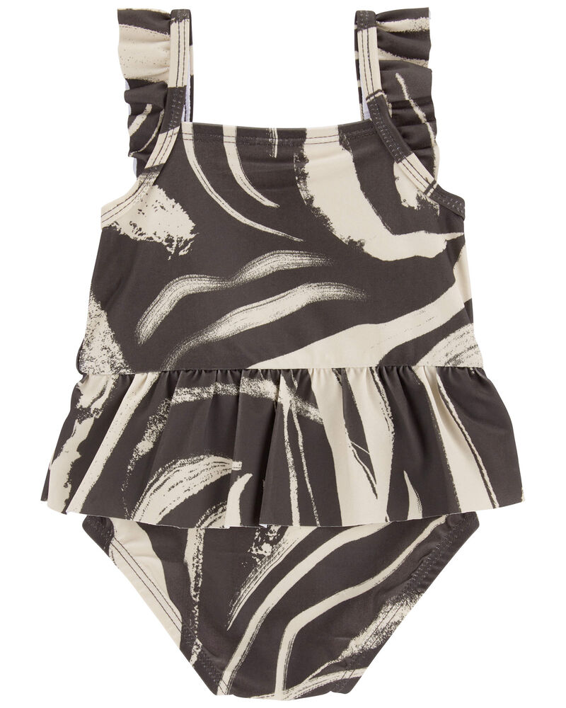 Baby 2-Piece Zebra 1-Piece Swimsuit & Cover-Up Set, image 3 of 4 slides