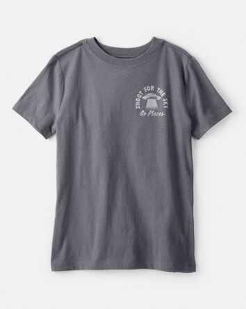 Boys Shoot For The Sky Short-Sleeve Graphic Tee - Grey, 