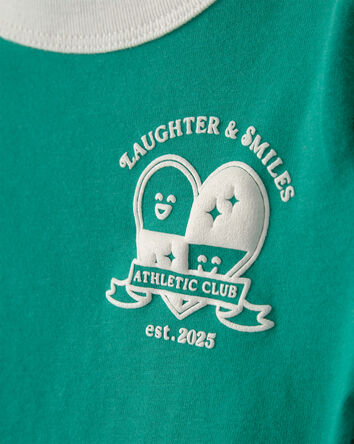 Toddler Girl 'Laughter & Smiles' Top - Green, 