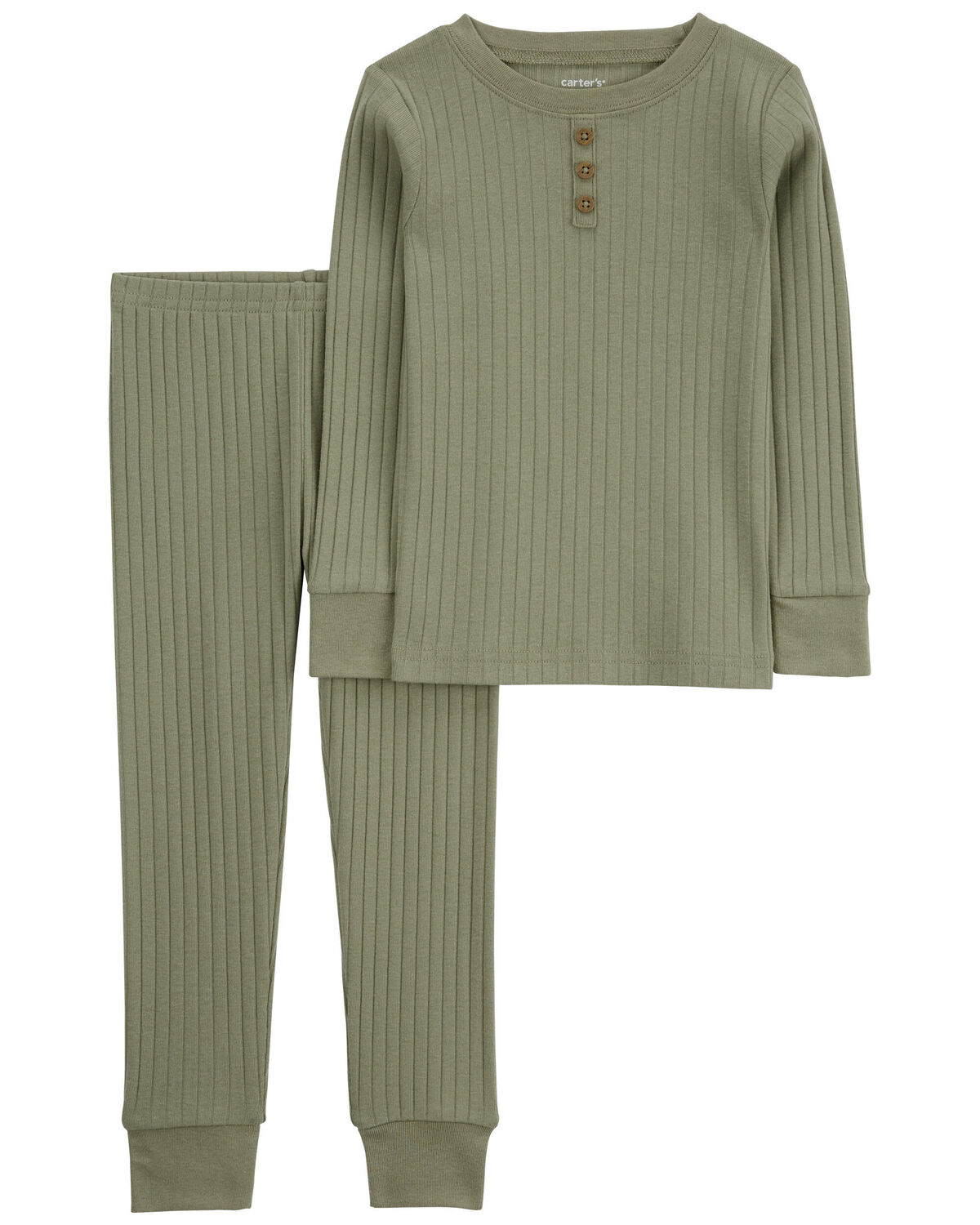 Green Baby 2Piece Cotton Blend Pajamas