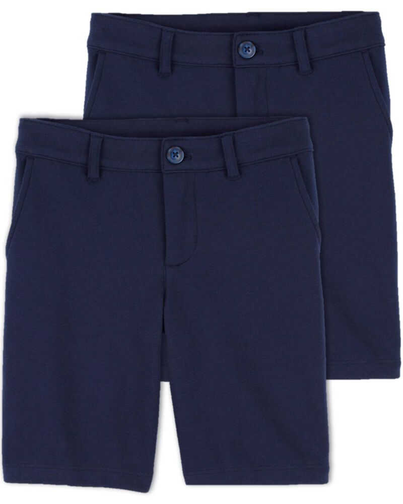 Kid 2-Pack Stretch  Uniform Chino Shorts, image 1 of 4 slides