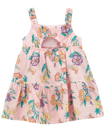 Baby Floral Sleeveless Lawn Dress, 