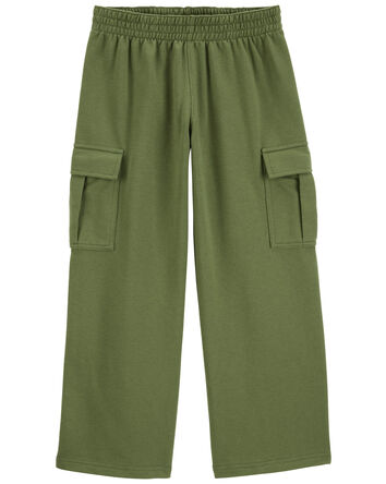 Kid Pull-On French Terry Cargo Pants, 