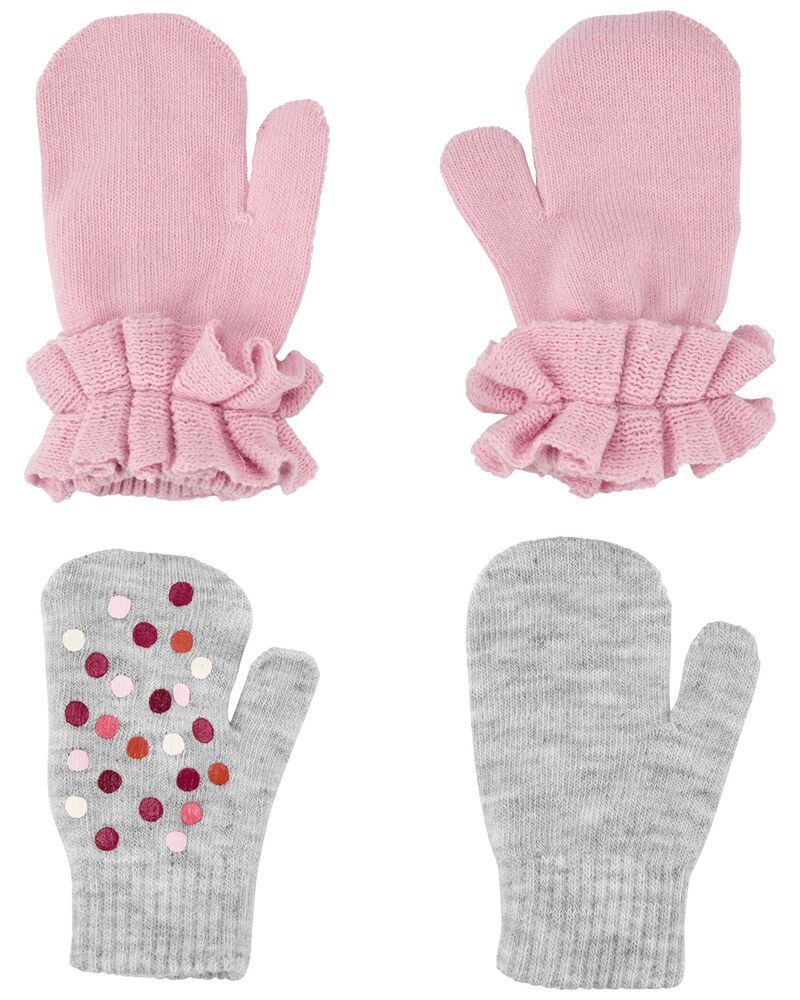 Toddler 2-Pack Gripper Mittens, image 2 of 3 slides