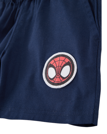Baby 2-Piece Spider-Man Outfit Set - Heather/Navy, 