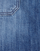 Kid Icon Denim Skirt - Blue, image 2 of 3 slides