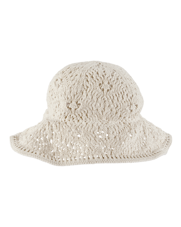 Baby Crochet Hat - White, 