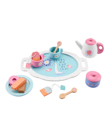 Toddler Wooden Tea & Cookie Activity Set, 