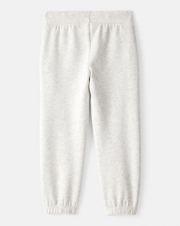 Toddler Girl Cotton Joggers - Grey, 