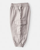 Baby Boy Cotton Fashion Cargo Pants - Grey, image 3 of 5 slides
