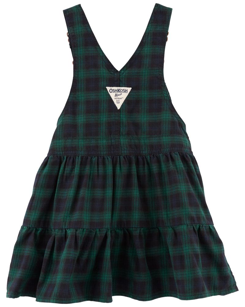 Toddler Plaid Jumper Dress, image 2 of 4 slides