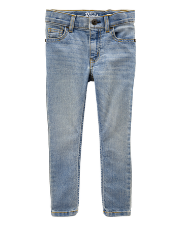 Baby Sun Faded Light Wash Skinny-Leg Jeans, 
