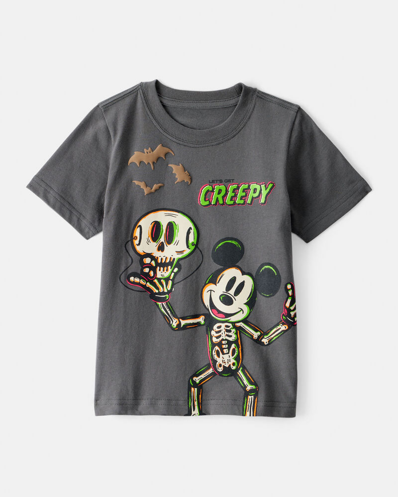 Toddler Disney© Mickey Mouse Halloween short-Sleeve Graphic Tee - Grey, image 1 of 4 slides