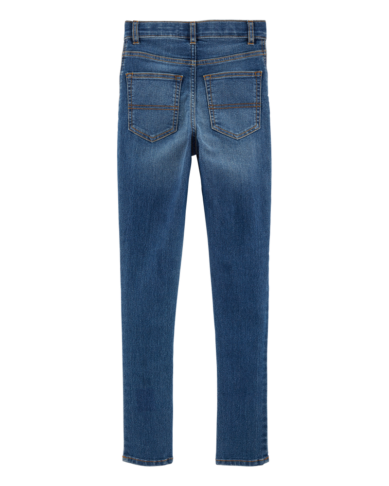 Kid Medium Blue Wash Skinny-Leg Jeans, image 2 of 5 slides