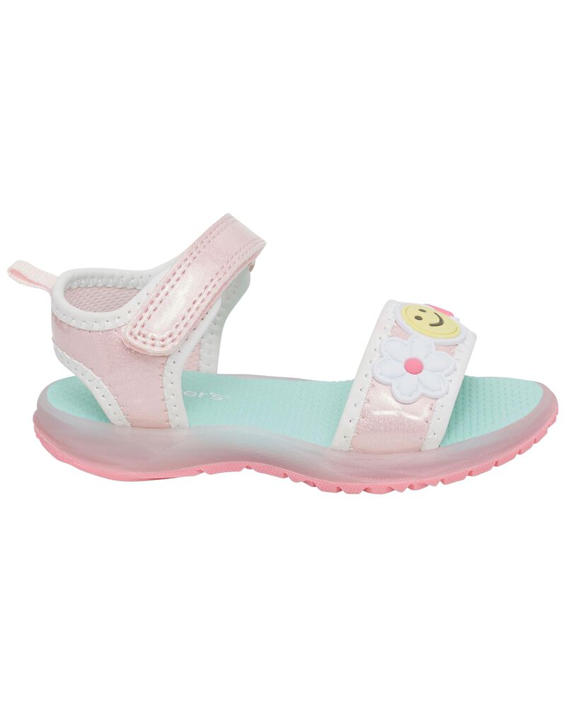 Toddler Smiley Face Light-Up Sandals, image 2 of 7 slides