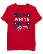 Red, White And Cool Graphic Tee, image 1 of 3 slides