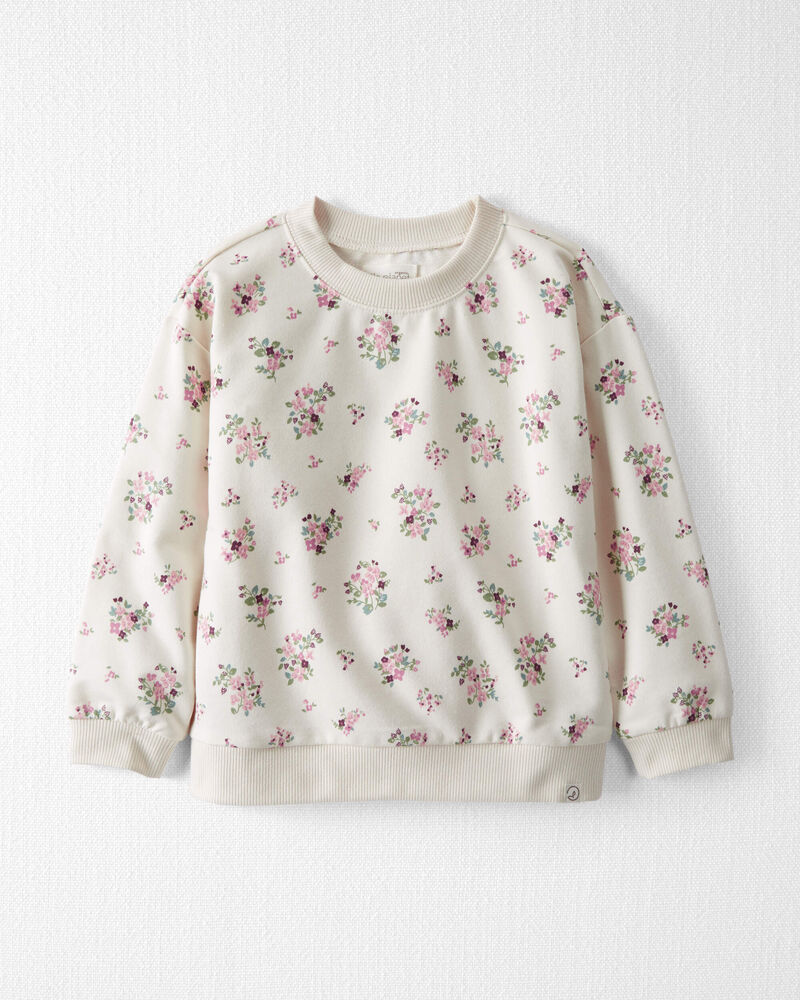 Toddler Organic Cotton Pullover in Wildberry Bouquet, image 1 of 5 slides