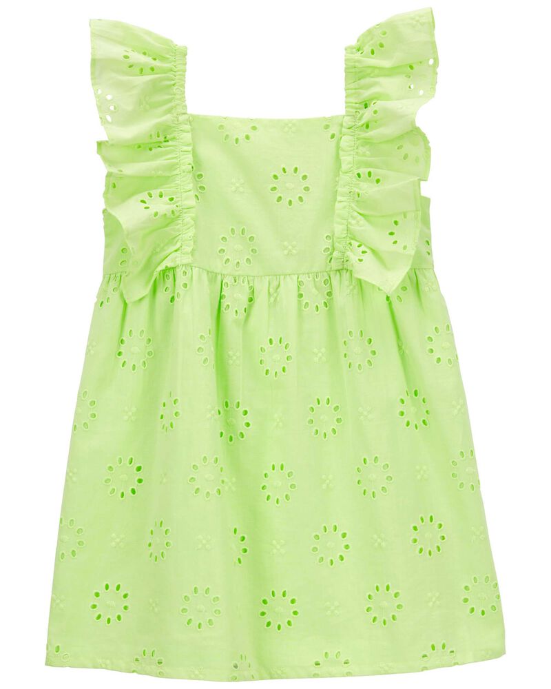 Toddler Eyelet Flutter Dress, image 1 of 4 slides