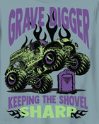 Toddler Monster Jam™ Grave Digger Short-Sleeve Graphic Tee - Blue, image 2 of 2 slides