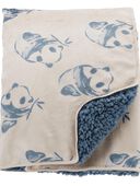 Blue - Baby Plush Panda Blanket