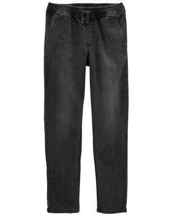 Kid Pull-On Denim Pants In Vintage Acid Wash, 