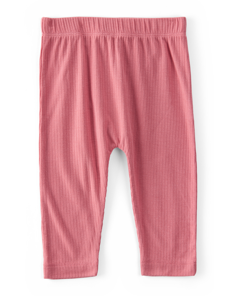 Baby 2-Pack PurelySoft Pull-On Pants - Pink, image 2 of 7 slides