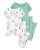 Kid 4-Piece Dog Cotton Pajamas, image 1 of 4 slides