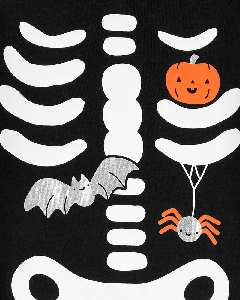 Baby Halloween Skeleton Jumpsuit, image 2 of 3 slides