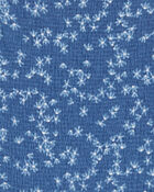 Kid 2-Piece Tee & Floral Dress Set - Blue/White, image 5 of 6 slides