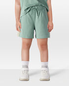 Toddler Colorblock Pull-On Active Shorts - Green, image 2 of 6 slides