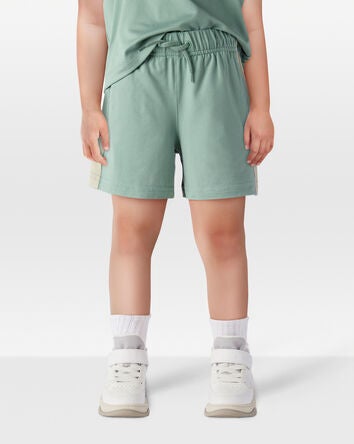 Toddler Colorblock Pull-On Active Shorts - Green, 