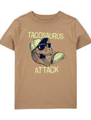 Brown - Toddler Dino Attack Graphic Tee