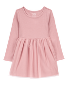 Baby Tutu Long-Sleeve Jersey Dress, image 1 of 4 slides