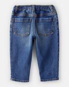 Baby Boy Distressed Denim Jeans - Blue, image 2 of 4 slides
