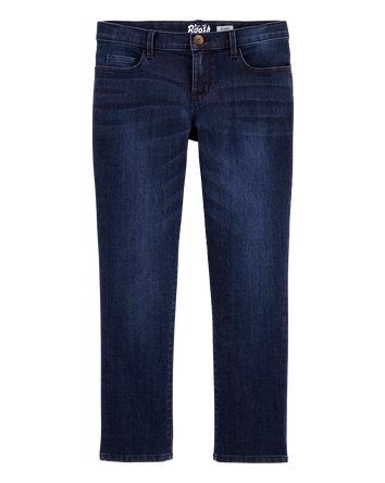 Kid Dark Wash Plus-Fit Skinny-Leg Jeans , 