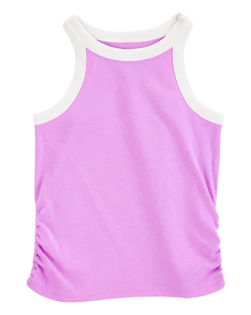 Kid Ribbed Tank Top - Purple, 