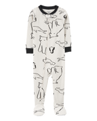 Baby Boy 1-Piece Arctic Animal Print Footie Pajamas, image 1 of 4 slides