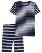 Kid 2-Piece Striped 100% Snug Fit Cotton Pajamas, image 1 of 3 slides