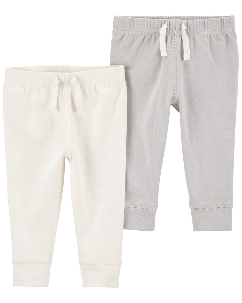 Grey 2-Pack Pull-On Pants, image 1 of 2 slides