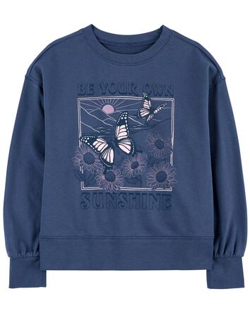 Kid Butterfly French Terry Sweatshirt, 