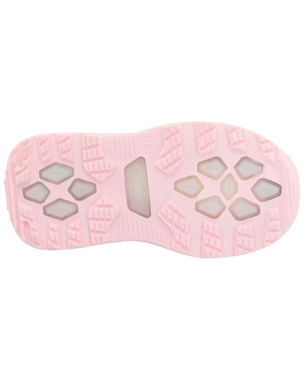 Grey Toddler Cat LightUp Snow Boots