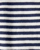 Baby Striped Organic Cotton Fine Sweater Knit Set, image 3 of 4 slides