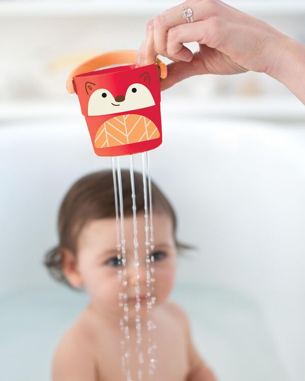 Zoo Stack & Pour Buckets Baby Bath Toy