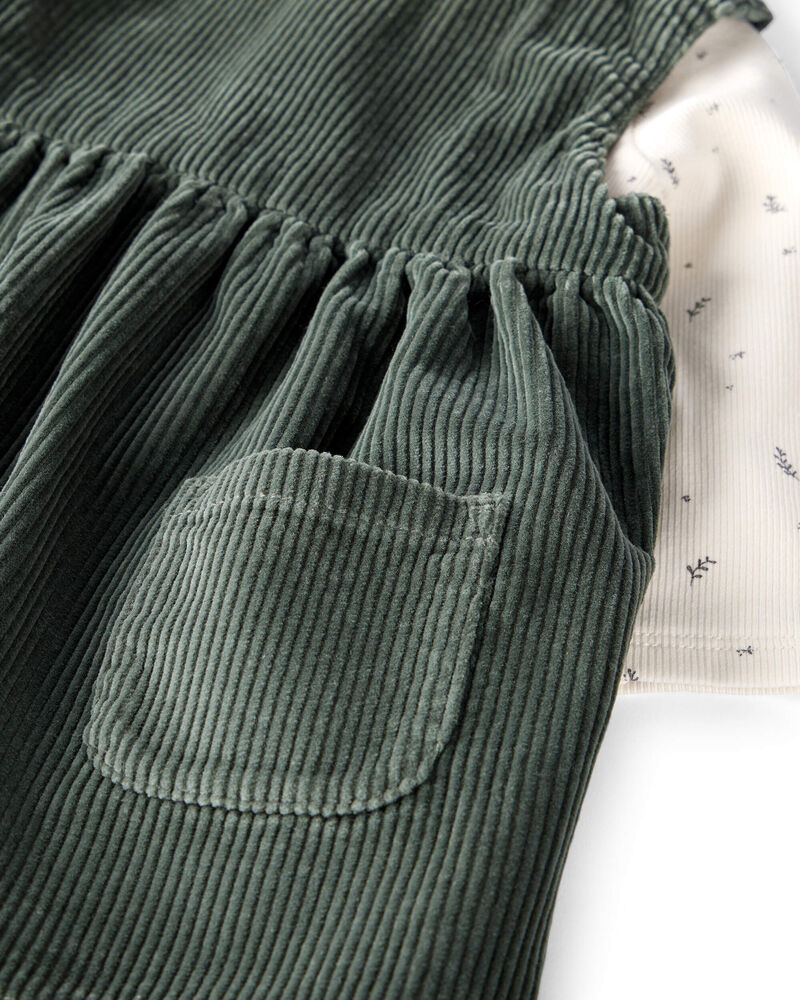 Baby Girl 2-Piece Organic Cotton Jumper Set, image 4 of 8 slides