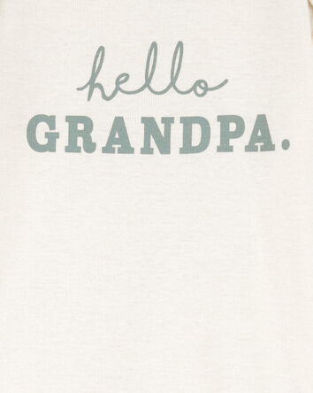 Baby Hello Grandpa Announcement Bodysuit, 