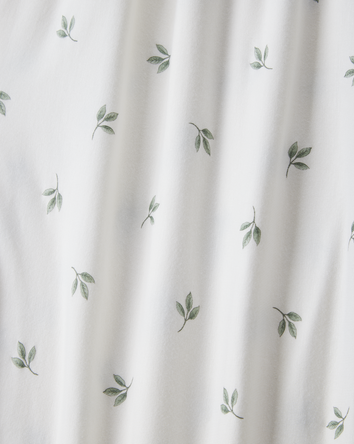Baby Leaf Print PurelySoft Blanket - Ivory, 