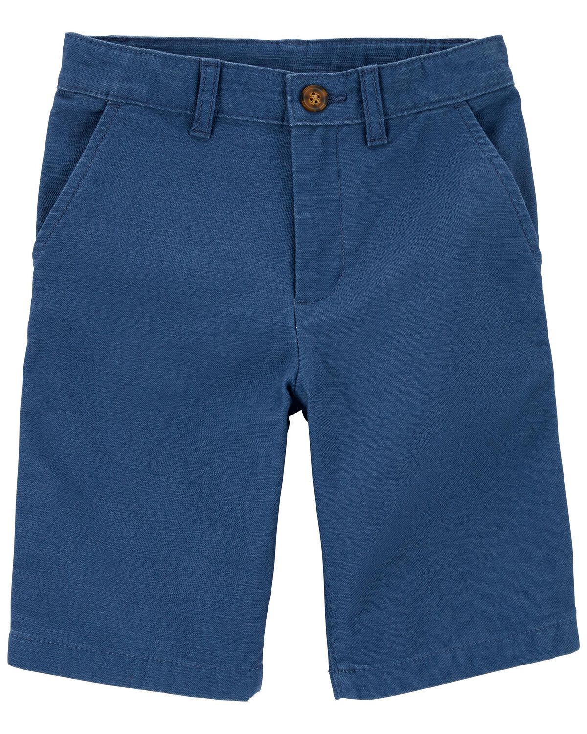 Navy Kid FlatFront Shorts
